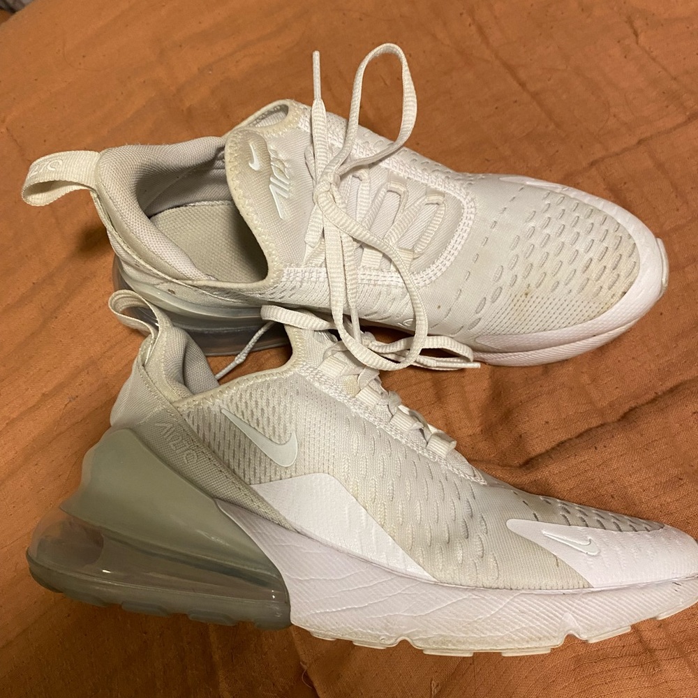 Nike 270 Air Max- big kids size 6. Have been worn a few times with a few stains